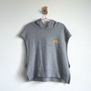 Spiritual Gangster Carpe Diem Sleeveless Haven Hoodie - Heather Gray - Size M